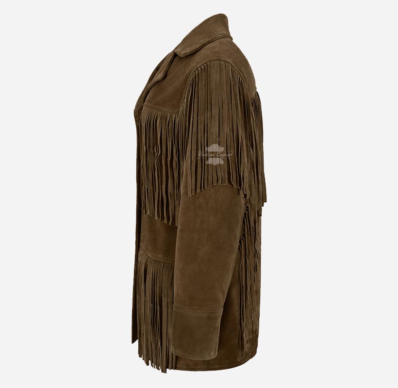 BONNIE Women's Western Fringe Suede Jacket