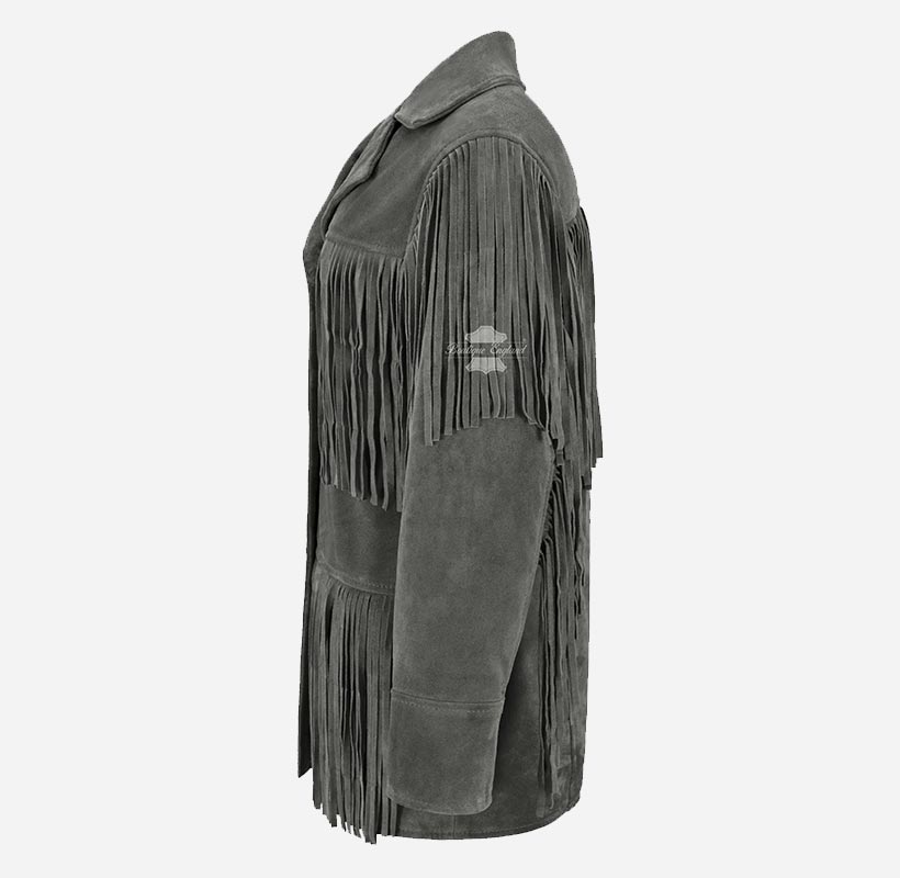BONNIE Women's Western Fringe Suede Jacket