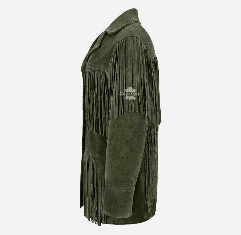 BONNIE Women's Western Fringe Suede Jacket