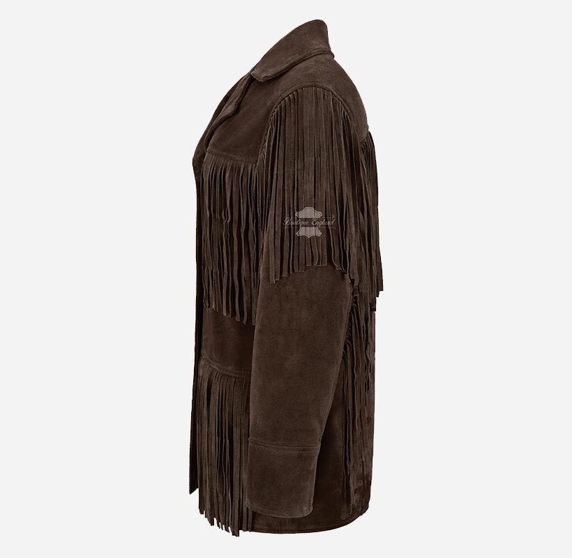 BONNIE Women's Western Fringe Suede Jacket