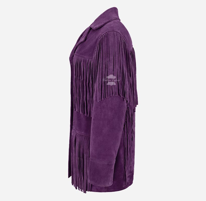 BONNIE Women's Western Fringe Suede Jacket