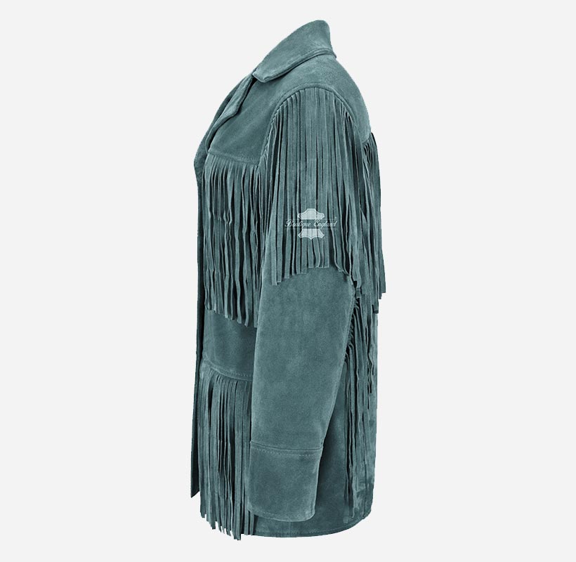 BONNIE Women's Western Fringe Suede Jacket