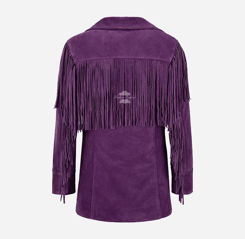 BONNIE Women's Western Fringe Suede Jacket