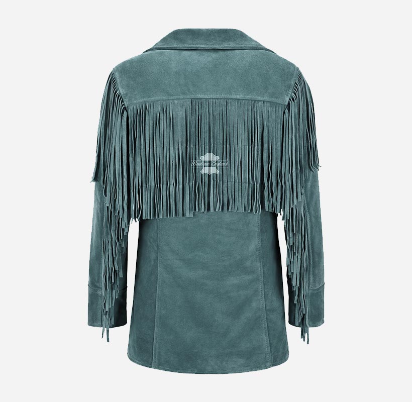 BONNIE Women's Western Fringe Suede Jacket