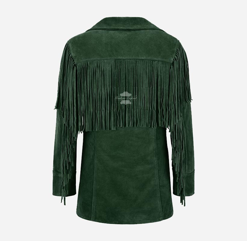 BONNIE Women's Western Fringe Suede Jacket