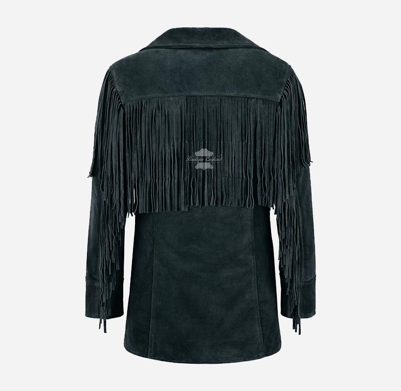 BONNIE Women's Western Fringe Suede Jacket