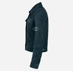 TRUCKER Style Women's Suede Denim Jacket