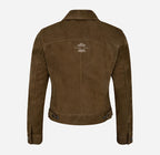 TRUCKER Style Women's Suede Denim Jacket