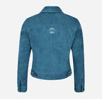 TRUCKER Style Women's Suede Denim Jacket
