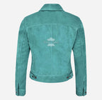 Women TRUCKER Suede Jacket Western Shirt Style Jacket