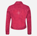 Ladies TRUCKER Suede Jacket Western Shirt Style Suede Jacket