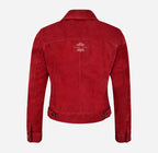 TRUCKER Style Women's Suede Denim Jacket