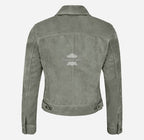 Women TRUCKER Suede Jacket Western Shirt Style Jacket