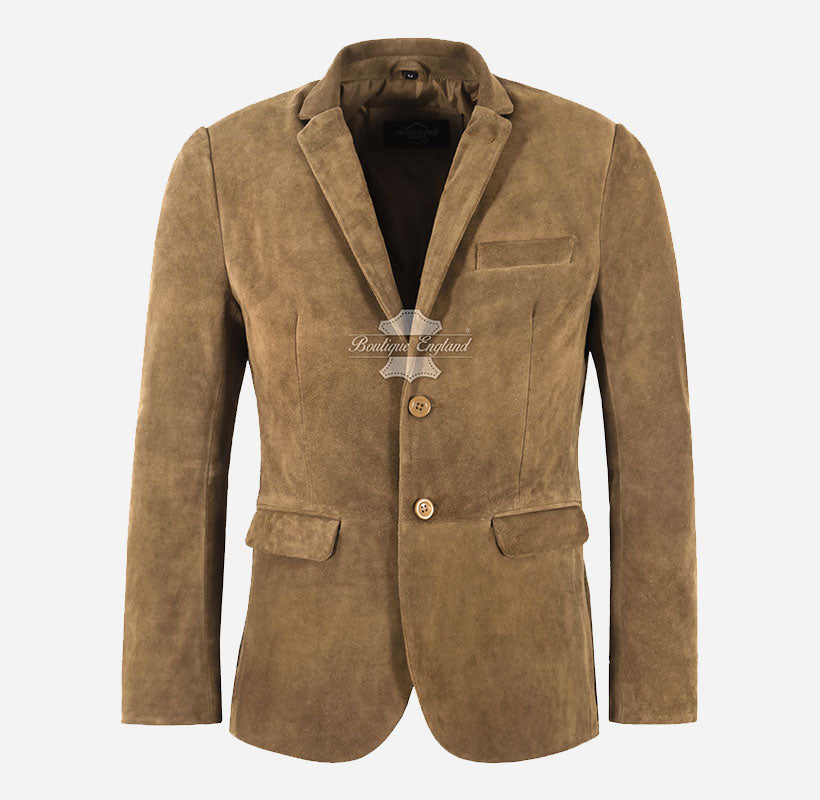 MILANO Men's Suede Blazer Jacket