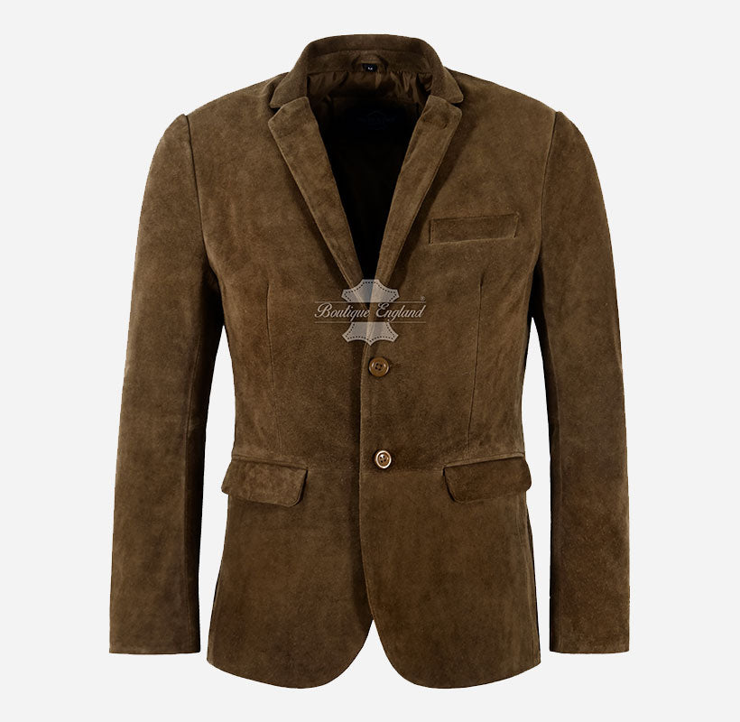 MILANO Men's Suede Blazer Jacket
