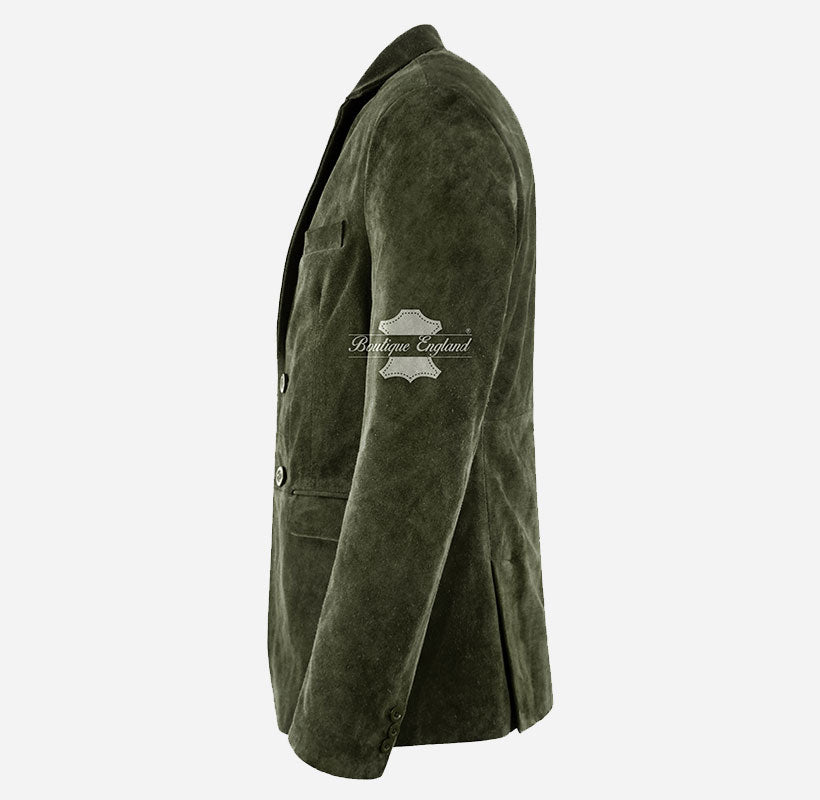 MILANO Men's Suede Blazer Jacket