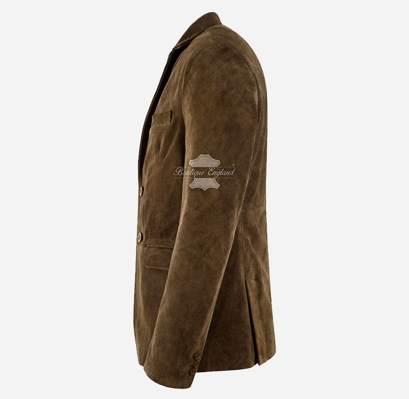 MILANO Men's Suede Blazer Jacket