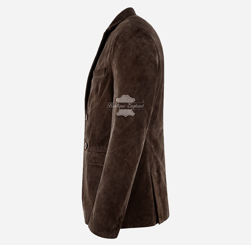 MILANO Men's Suede Blazer Jacket