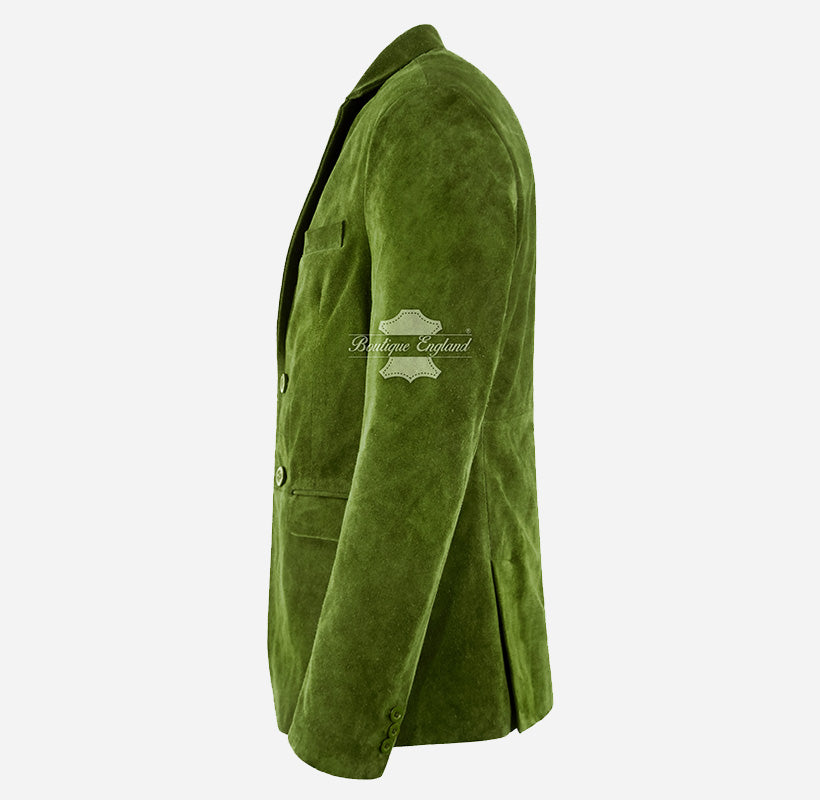 MILANO Men's Suede Blazer Jacket