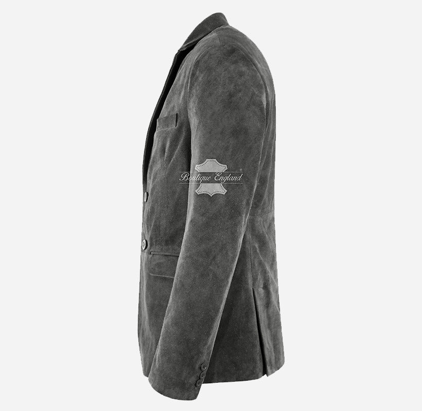 MILANO Men's Suede Blazer Jacket