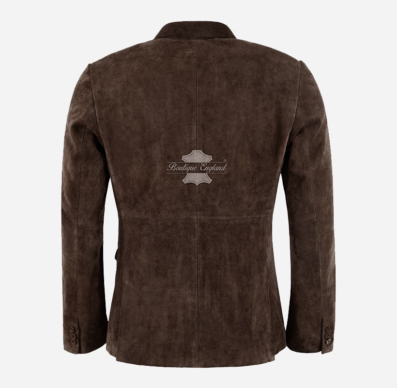 MILANO Men's Suede Blazer Jacket
