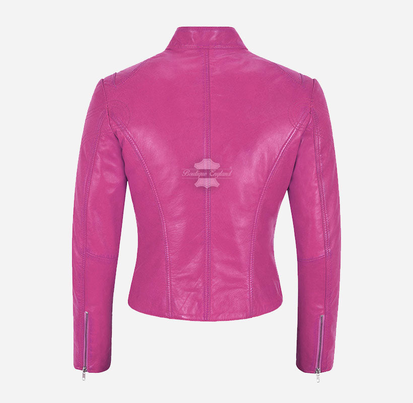 SPEED Women's Leather Racer Jacket