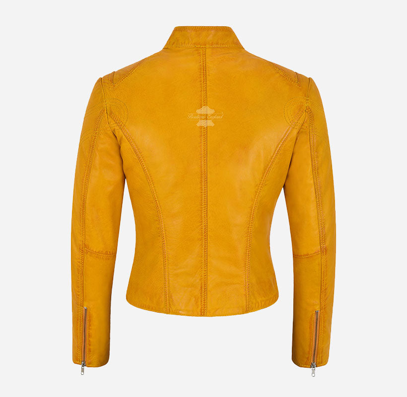 SPEED Women's Leather Racer Jacket