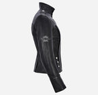GLENVILLE Ladies Leather Jacket Casual Biker Style Jacket