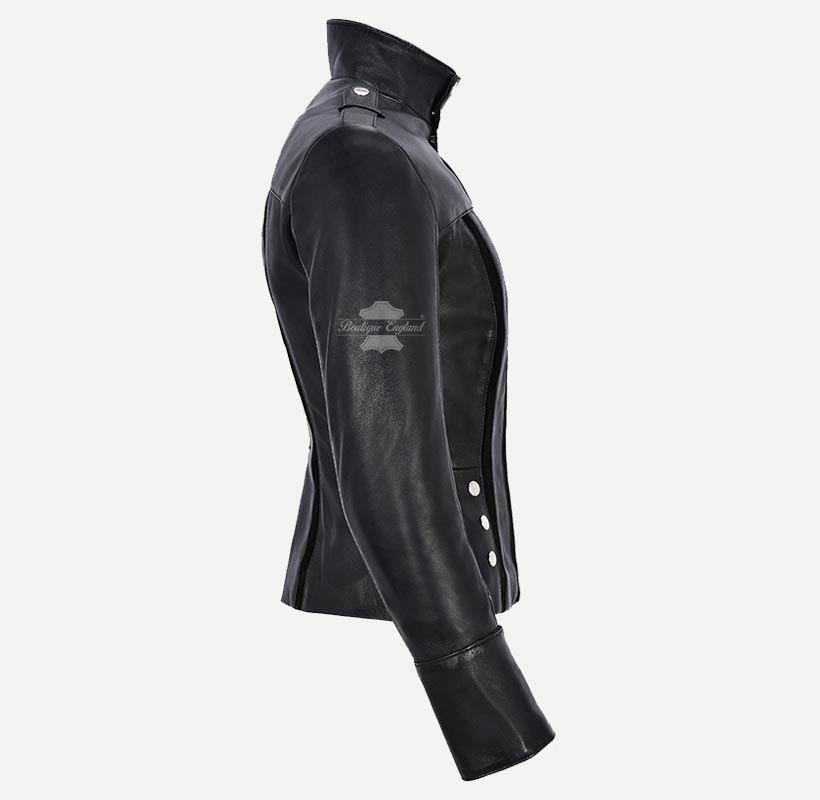GLENVILLE Ladies Leather Jacket Casual Biker Style Jacket