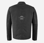 MOB Men's Leather Plus Fabric Jacket Biker Style Fashion Jacket