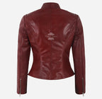 SPEED Women's Leather Racer Jacket