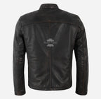BRUISER Men's Leather Racer Jacket