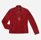 JENNIFER Women's Suede Jacket Box Blazer Coat