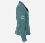 JENNIFER Women's Suede Jacket Box Blazer Coat