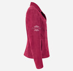 JENNIFER Women's Suede Jacket Box Blazer Coat