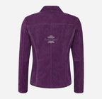 JENNIFER Women's Suede Jacket Box Blazer Coat