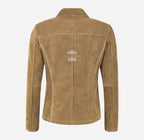 JENNIFER Women's Suede Blazer Jacket Box Coat