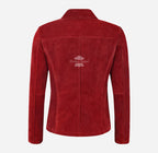 JENNIFER Women's Suede Jacket Box Blazer Coat