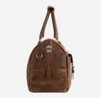 Medium Leather Holdall in Brown Travel Luggage Duffle Bag