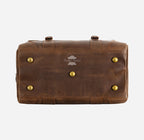 Medium Leather Holdall in Brown Travel Luggage Duffle Bag