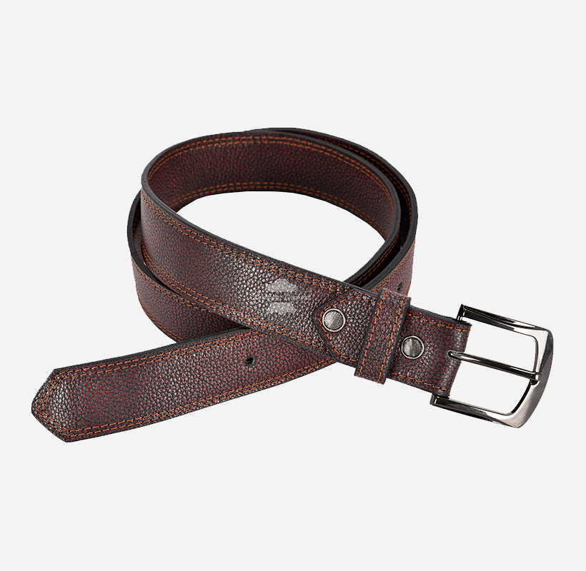Men's Waxed Leather Casual Belts