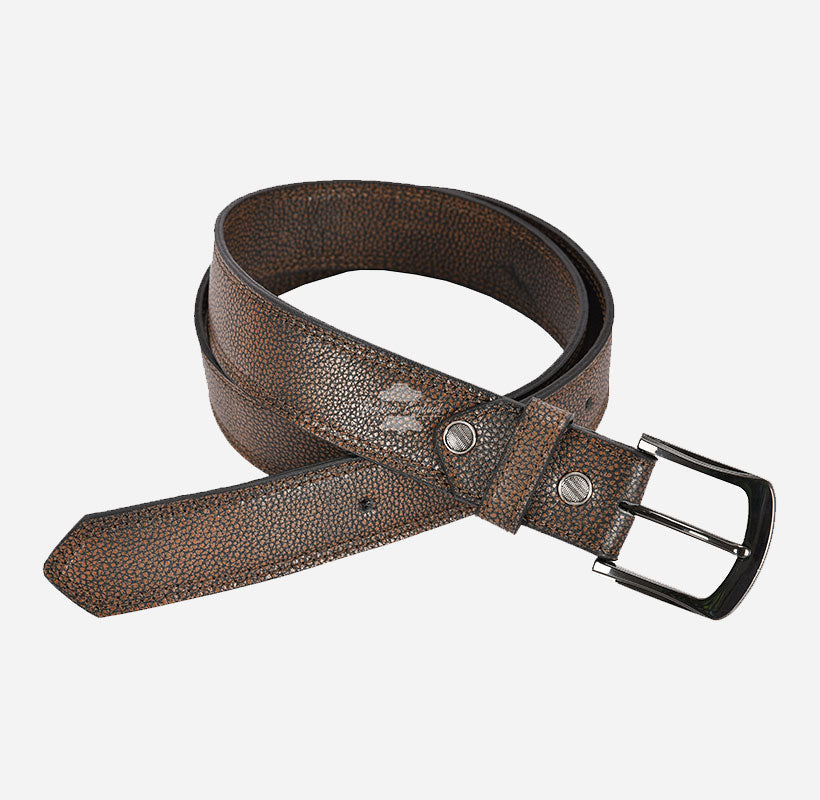 Men's Waxed Leather Casual Belts