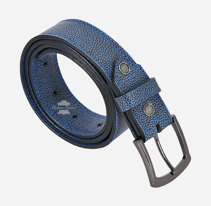 Men's Waxed Leather Casual Belts