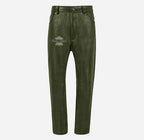 501 Leather Jeans For Men's Biker Style Leather Pants