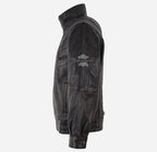 WINSDOR Men's Regular Fit Classic Leather Jacket