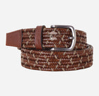 Men's Braided Leather Belt - One-Size-Fits