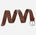 Men's Braided Leather Belt - One-Size-Fits