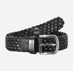 Men's Woven Leather Belt - One-Size-Fits