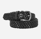 Men's Woven Leather Belt - One-Size-Fits