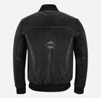 70'S Classic Mens MA-1 Leather Bomber Jacket